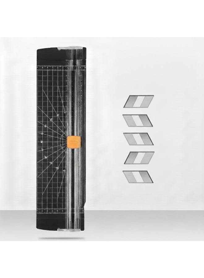 قاطع ورق محمول A3/A4 – أداة قطع دقيقة مع خطوط شبكة لقص مثالي في كل مرة، خفيف الوزن وسهل الاستخدام، مثالي للمكتب، المنزل، مستلزمات المدرسة، الحرف، وتقديم الهدايا - Image 3